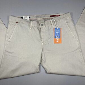 NEW MAX JEANS Flex Ultimate Driver Chino Pants Size 38x32 – Light Beige Slim